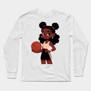 Female basketball player Long Sleeve T-Shirt